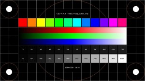 Ejemplo típico de pantalla de calibración